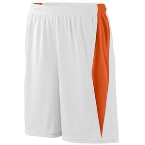 Augusta Sportswear 9736 - Youth Top Score Short White/Orange