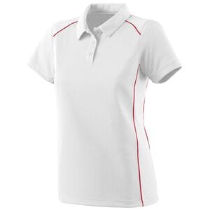 Augusta Sportswear 5092 - Ladies Winning Streak Polo White/Red