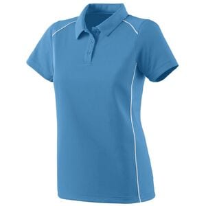Augusta Sportswear 5092 - Ladies Winning Streak Polo Columbia Blue/White
