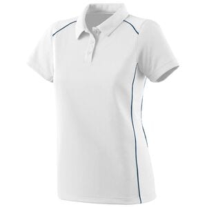 Augusta Sportswear 5092 - Ladies Winning Streak Polo White/Navy