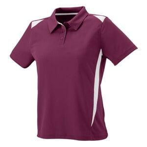 Augusta Sportswear 5013 - Ladies Premier Polo Maroon/White