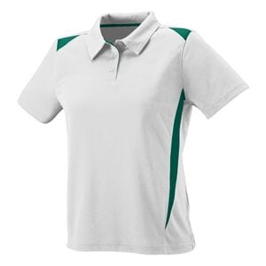 Augusta Sportswear 5013 - Ladies Premier Polo White/Dark Green