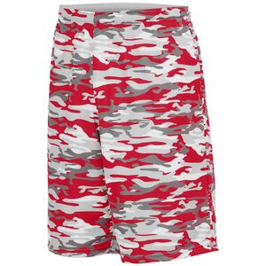 Augusta Sportswear 1406 - Reversible Wicking Short Red Mod/White