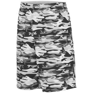 Augusta Sportswear 1406 - Reversible Wicking Short Black Mod/White