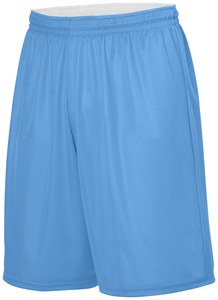 Augusta Sportswear 1407 - Youth Reversible Wicking Short Columbia Blue/White