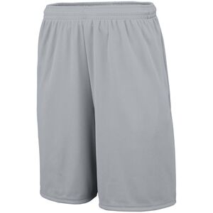 Augusta Sportswear 1429 - Youth Training Short With Pockets Silver Grey