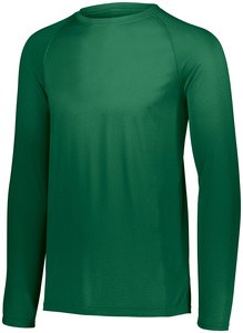 Augusta Sportswear 2796 - Youth Attain Wicking Long Sleeve Shirt Dark Green