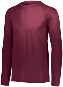 Augusta Sportswear 2796 - Youth Attain Wicking Long Sleeve Shirt Maroon (Hlw)
