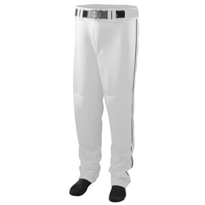 Augusta Sportswear 1446 - Youth Series Baseball/Softball Pant With Piping White/Black