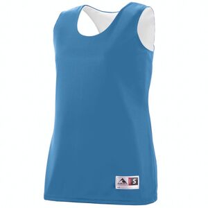 Augusta Sportswear 147 - Ladies Reversible Wicking Tank Columbia Blue/White