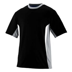 Augusta Sportswear 1511 - Youth Surge Jersey Black/ Silver Grey/ White