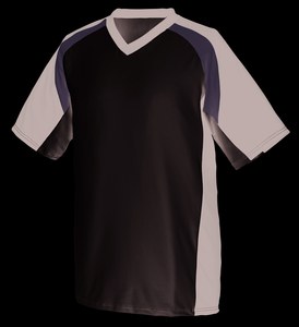 Augusta Sportswear 1536 - Youth Nitro Jersey White/Black/Silver Grey