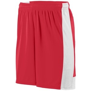 Augusta Sportswear 1606 - Youth Lightning Short Red/White