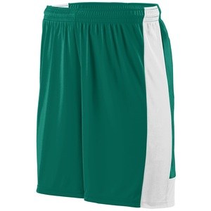 Augusta Sportswear 1606 - Youth Lightning Short Dark Green/White