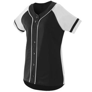 Augusta Sportswear 1666 - Girls Winner Jersey Black/White