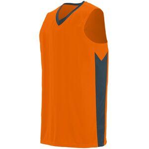 Augusta Sportswear 1712 - Block Out Jersey Power Orange/ Slate