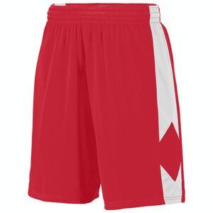 Augusta Sportswear 1715 - Block Out Short Red/White