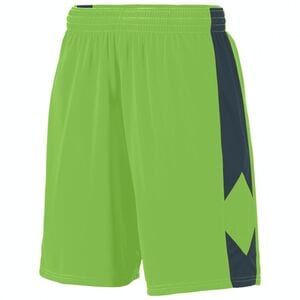 Augusta Sportswear 1716 - Youth Block Out Short Lime/ Slate
