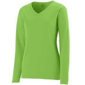 Augusta Sportswear 1788 - Ladies Long Sleeve Wicking T Shirt Lime