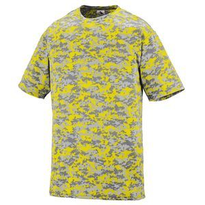 Augusta Sportswear 1798 - Digi Camo Wicking T Shirt Power Yellow Digi