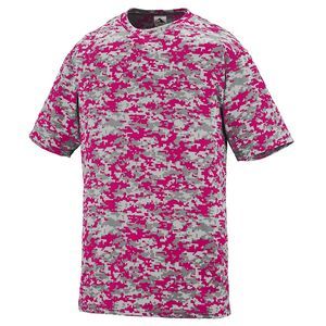 Augusta Sportswear 1798 - Digi Camo Wicking T Shirt Power Pink Digi