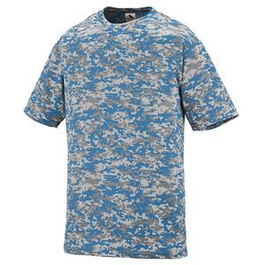 Augusta Sportswear 1799 - Youth Digi Camo Wicking T Shirt Columbia Blue Digi