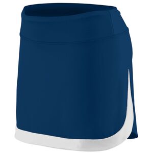 Augusta Sportswear 2411 - Girls Action Color Block Skort Navy/White