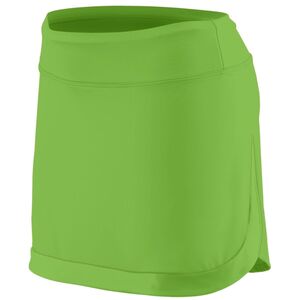 Augusta Sportswear 2411 - Girls Action Color Block Skort Lime/Lime
