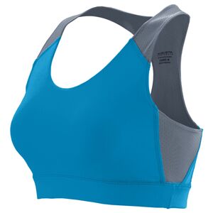 Augusta Sportswear 2417 - Ladies All Sport Sports Bra Power Blue/ Graphite