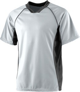 Augusta Sportswear 243 - Wicking Soccer Jersey Silver/Black