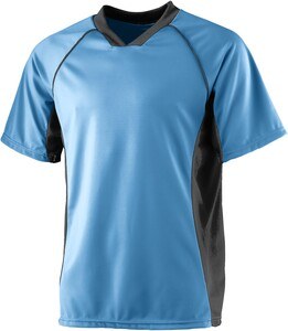 Augusta Sportswear 243 - Wicking Soccer Jersey Columbia Blue/Black