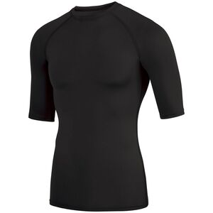 Augusta Sportswear 2607 - Youth Hyperform Compression Half Sleeve Shirt Black