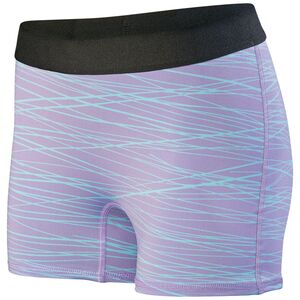 Augusta Sportswear 2625 - Ladies Hyperform Fitted Short Light Lavender/Aqua Print