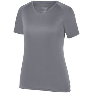 Augusta Sportswear 2793 - Girls Attain Raglan Sleeve Wicking Tee Graphite