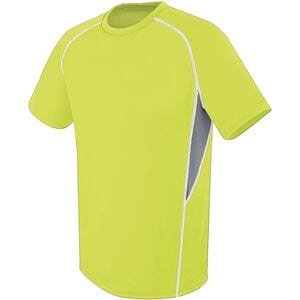 HighFive 372301 - Youth Evolution Short Sleeve Lime/ Graphite/ White