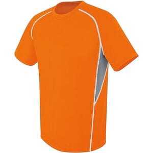 HighFive 372301 - Youth Evolution Short Sleeve Orange/ Graphite/ White