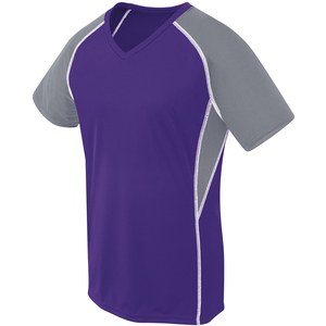 HighFive 372322 - Ladies Evolution Short Sleeve Purple/ Graphite/ White