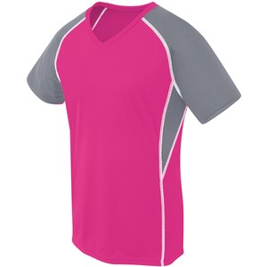 HighFive 372322 - Ladies Evolution Short Sleeve Raspberry/Graphite/White