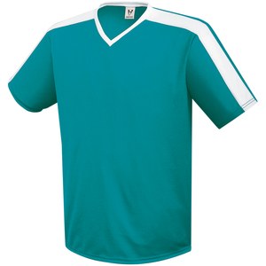 HighFive 322731 - Youth Genesis Soccer Jersey Teal/White