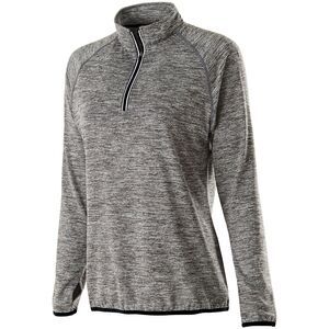 Holloway 222300 - Ladies Force Training Top CARBON HEATHER / BLACK 