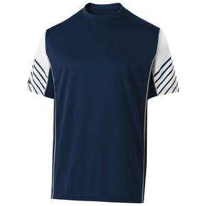 Holloway 222544 - Arc Short Sleeve Shirt Navy/White
