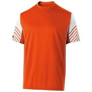 Holloway 222544 - Arc Short Sleeve Shirt Orange/White