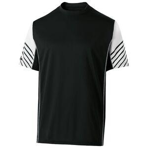 Holloway 222544 - Arc Short Sleeve Shirt Black/White