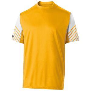Holloway 222544 - Arc Short Sleeve Shirt Light Gold/White