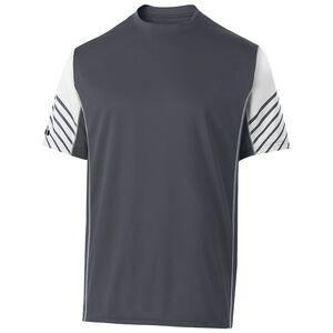 Holloway 222544 - Arc Short Sleeve Shirt Carbon/ White