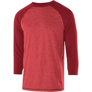 Holloway 222638 - Youth Typhoon Shirt Scarlet Heather/Scarlet