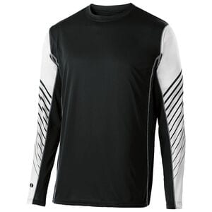 Holloway 222641 - Youth Arc Shirt Long Sleeve Black/White