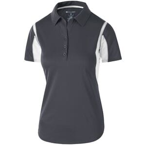 Holloway 222747 - Ladies Integrate Polo Carbon/ White