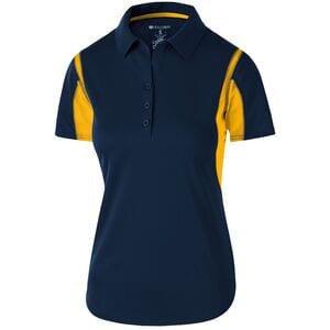 Holloway 222747 - Ladies Integrate Polo Navy/Light Gold