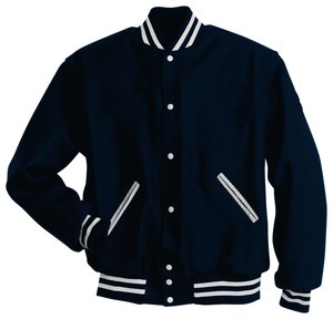 Holloway 224182 - Letterman Jacket True Navy/White